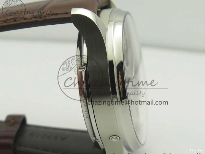 MIROTIME 0127 Lightweight Portuguese Tourbillon IW504602 SS ZF Best Edition Gray Dial on Brown Leather Strap 7177